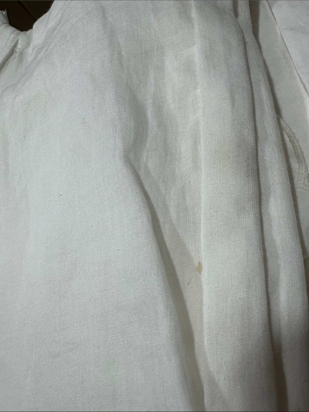 NWOT( has spots ) Zara Woman RUFFLED SHIRT ZW COLLECTION White Size XS - Picture 12 of 13